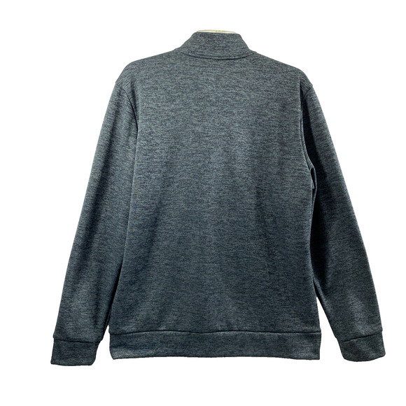 Under Armour Jacket Mens Medium Loose Gray Fleece Inside 1/4 Zip Pullover - Picture 2 of 10